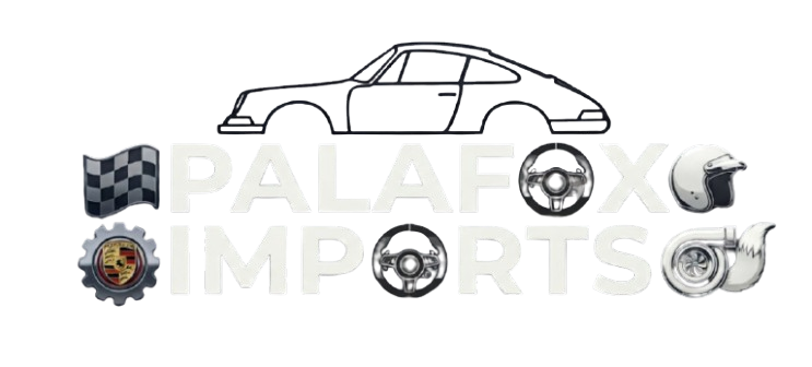 Dark Palafox Imports racing wordmark