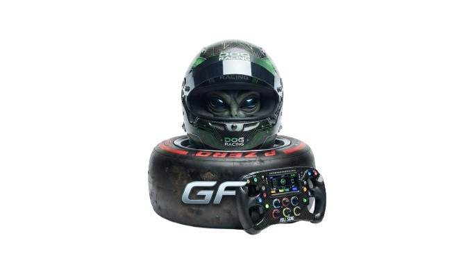 Gridfellas astronaut with a GF racing controller