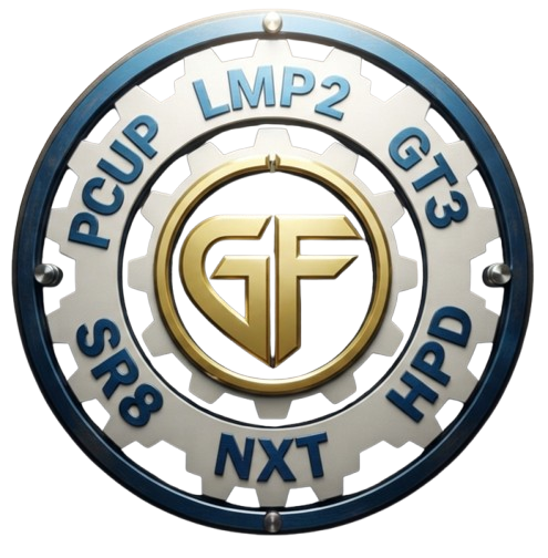 Gold PCup LMP2 GT3 racing-class badge