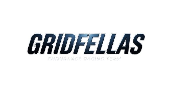 Blue outlined Gridfellas Endurance Racing Team wordmark